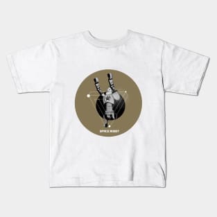 Space robot minimalism Kids T-Shirt